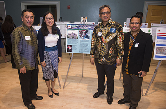 Image of Global Fellow Emilia Tanu with Embassy of Indonesia supervisors at Final Reception in May 2016